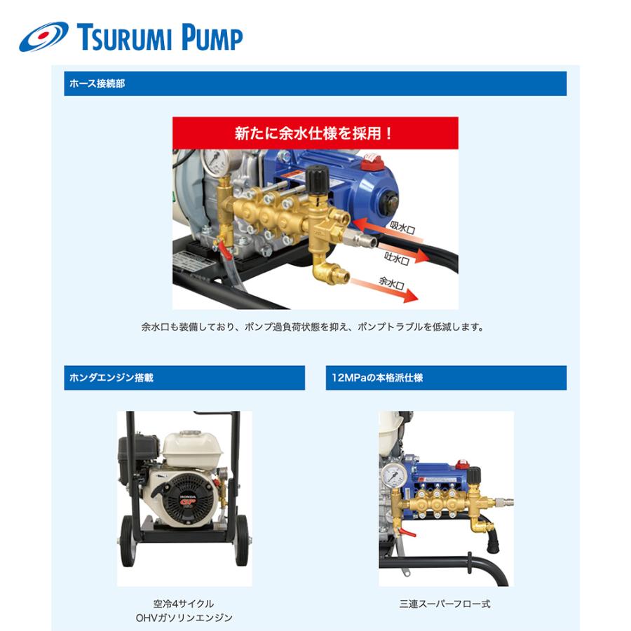 ツルミポンプ ツルミポンプ|高圧洗浄機 鶴見製作所 HPJ-4120ME ツルミポンプ ツルミポンプ|高圧洗浄機 鶴見製作所 HPJ-4120ME