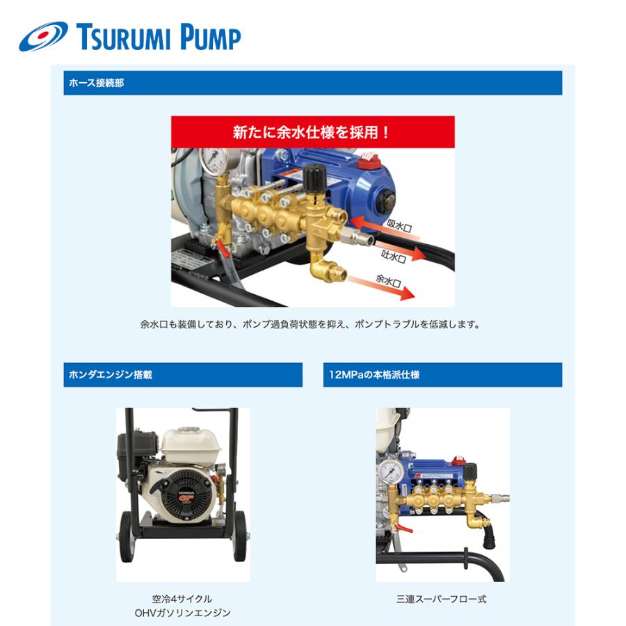 ツルミポンプ｜高圧洗浄機 鶴見製作所 HPJ-4120ME｜aztec｜02