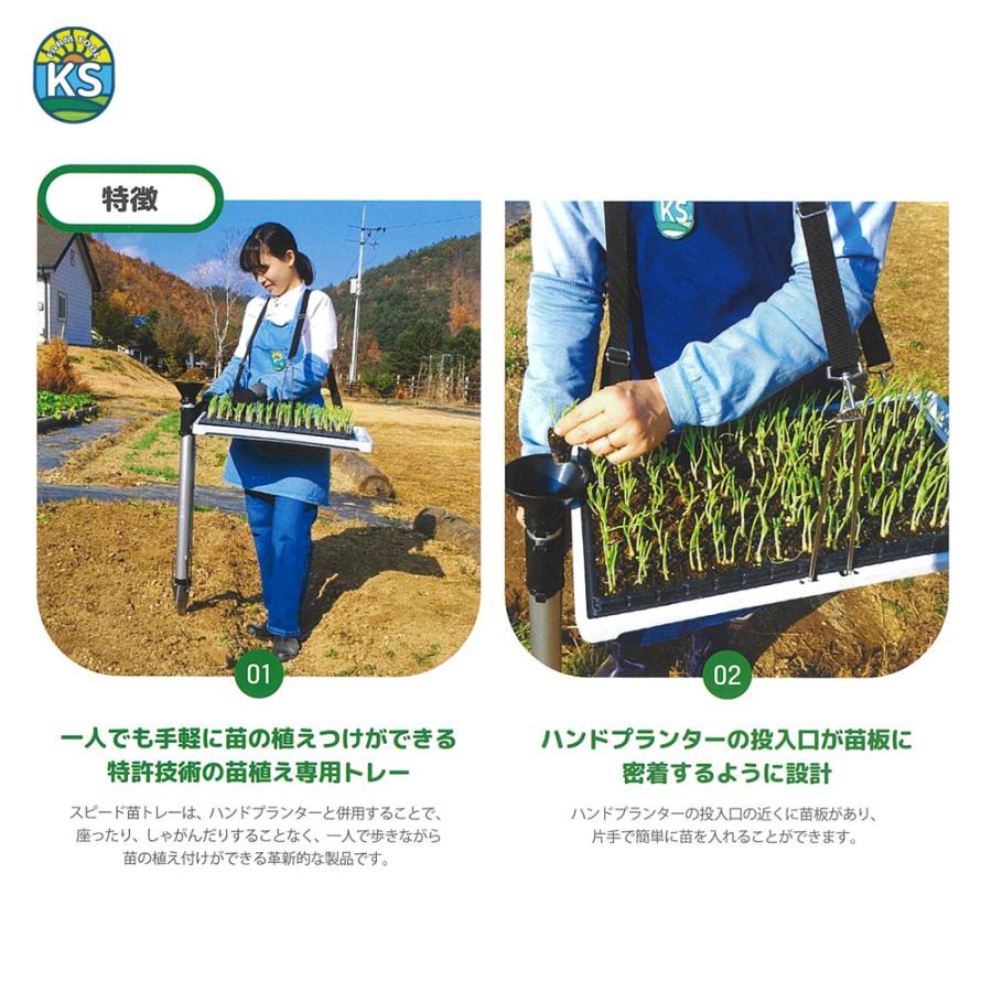 KSFARM スピード苗トレー 軽量970g 苗植 特許取得 サイズ590mm×300mm