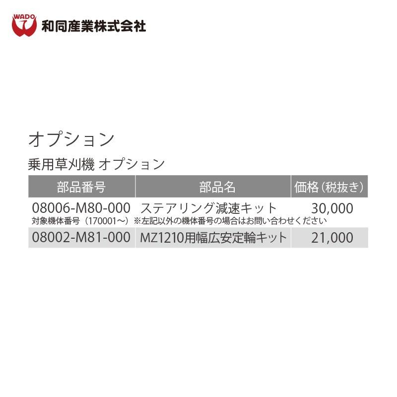 和同産業 草刈り機 <オプション部品>和同産業 オプション品 乗用