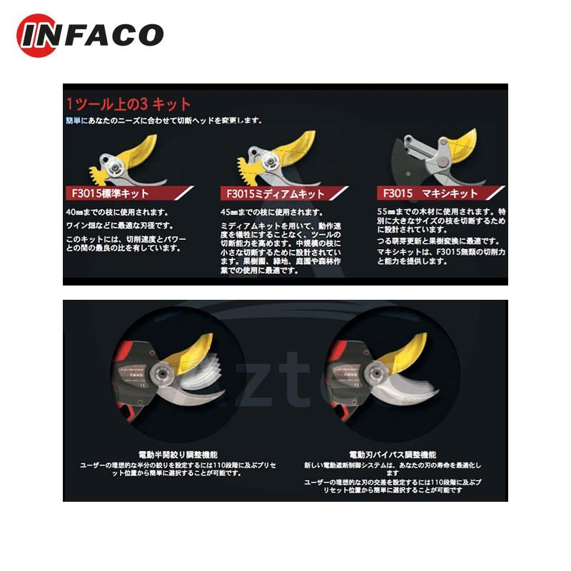 【最安値挑戦中】 ＜数量限定＞infaco｜インファコ 電動剪定バサミ F3015 エレクトロクープ 【PET2337480931】(81714円)