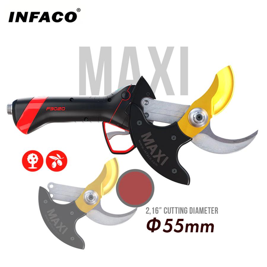 infaco <オプション>インファコ 電動剪定ばさみ F3020用 替刃 Φ55mm マキシキット KMA3020 本体別売 剪定バサミ はさみの画像