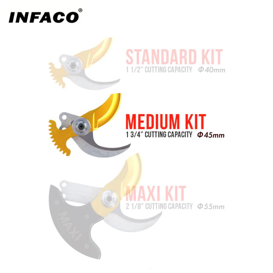 infaco <オプション>インファコ 電動剪定ばさみ F3020用 替刃 Φ45mm ミディアムキット KME3020 本体別売 剪定バサミ はさみ_1