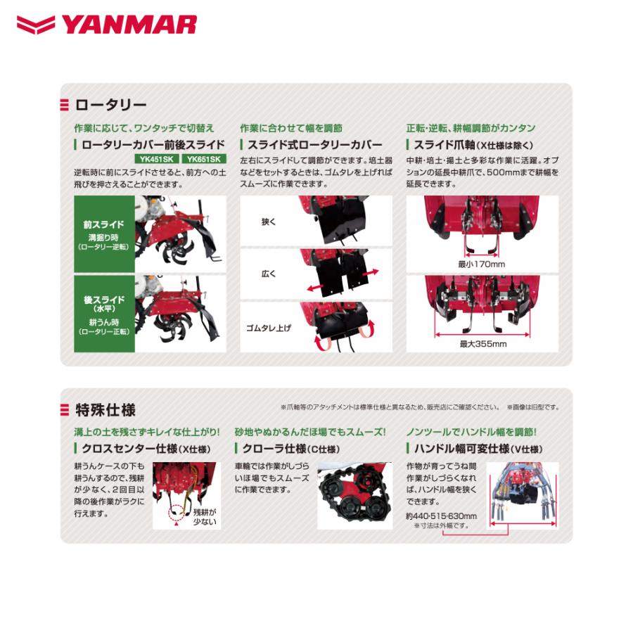 ヤンマー（YANMAR） ミニ耕運機 耕うん機 管理機 6.3馬力 一輪仕様