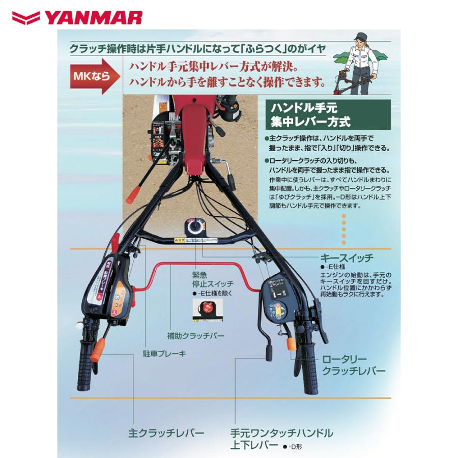 ヤンマー（YANMAR） ミニ耕運機 耕うん機 管理機 7.0馬力 標準タイプ