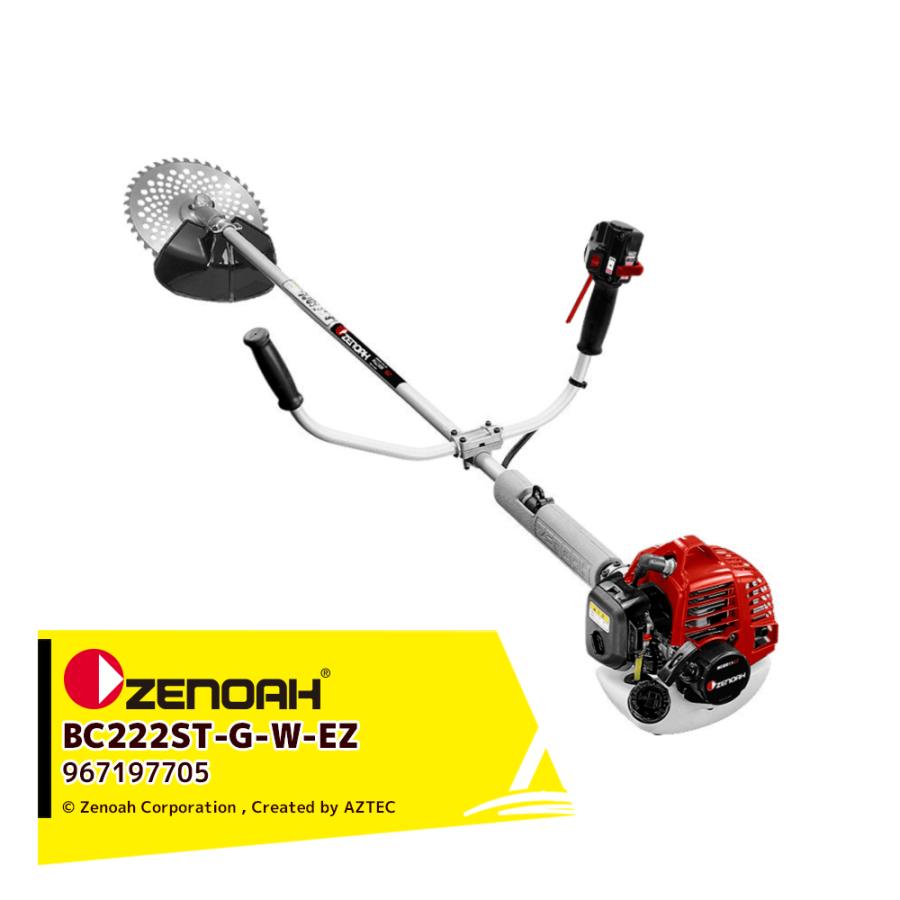 ゼノア 草刈り機 ZENOAH エンジン式刈払機 BC222ST-G-W-EZ 両手 