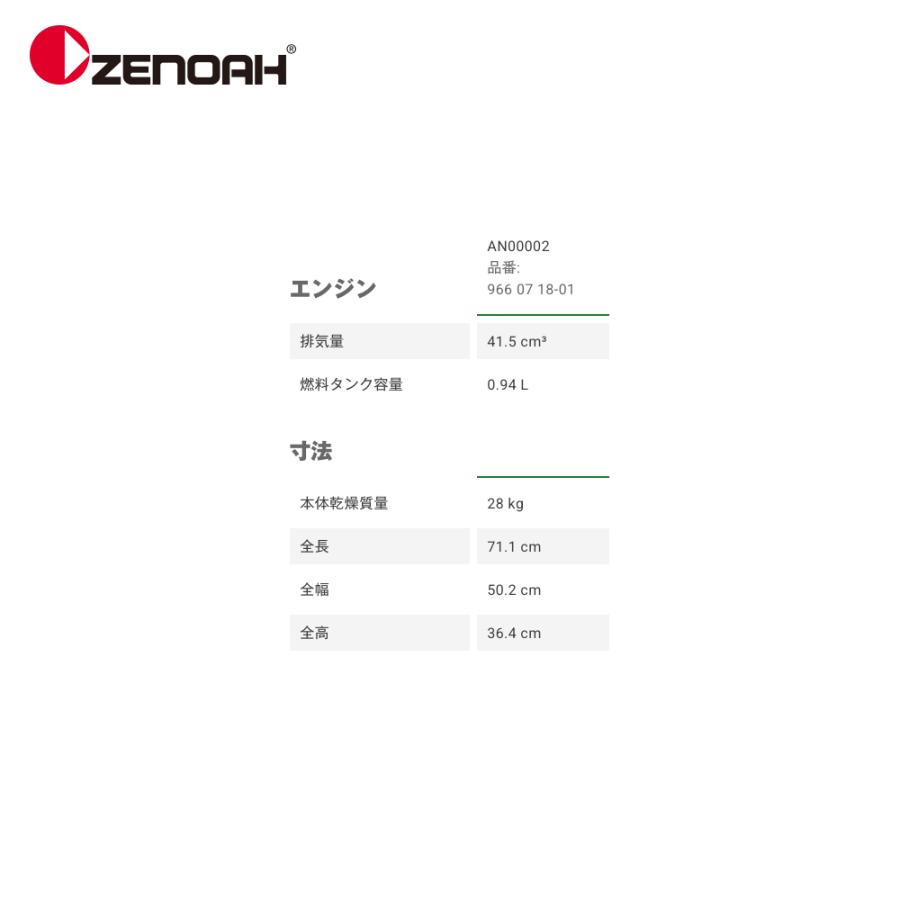 ZENOAH（ゼノア） エンジン式コンクリートブレーカー ビーガン 排気量