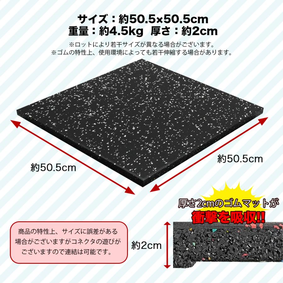 ゴムマット ラバーマット ジム マット トレーニング 4枚 連結 ゴムマット ラバーマット ジム マット トレーニング 4枚 連結