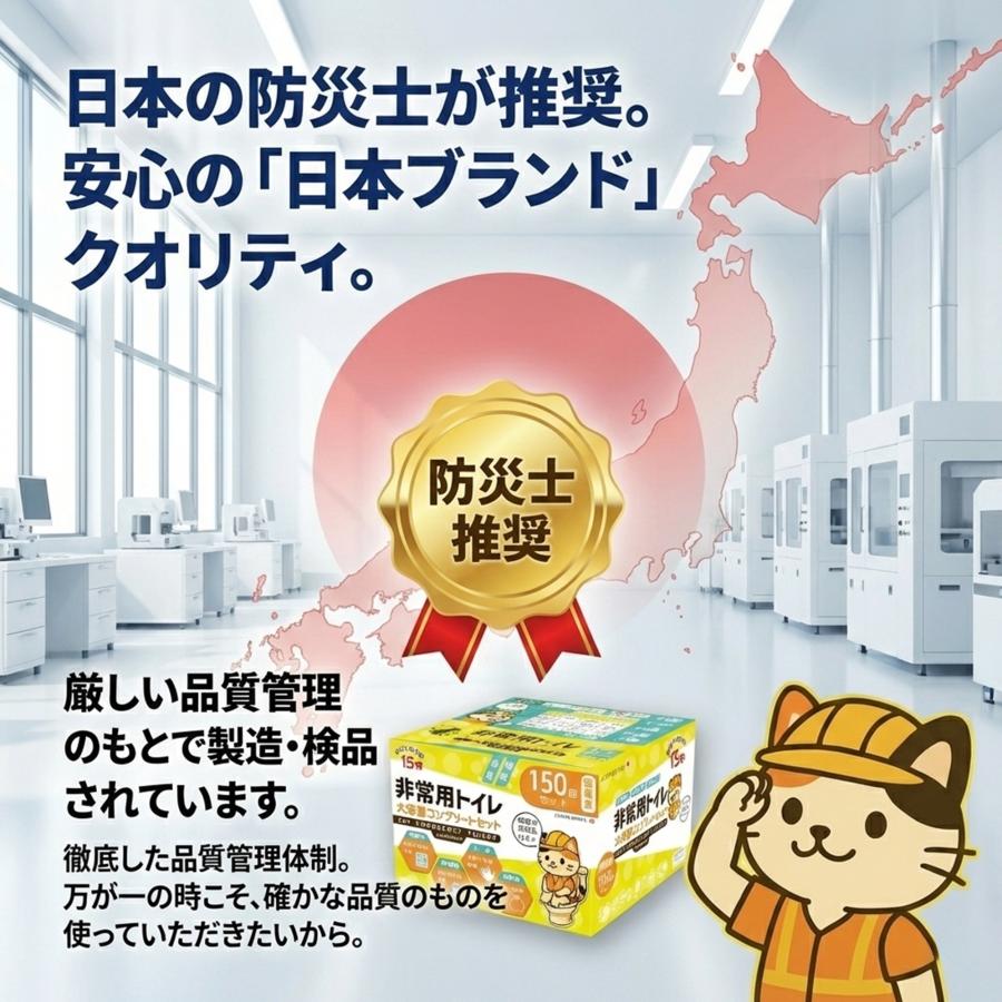 簡易トイレ 非常用トイレ 防災トイレ 150回 15年保存 防災士推奨 抗菌