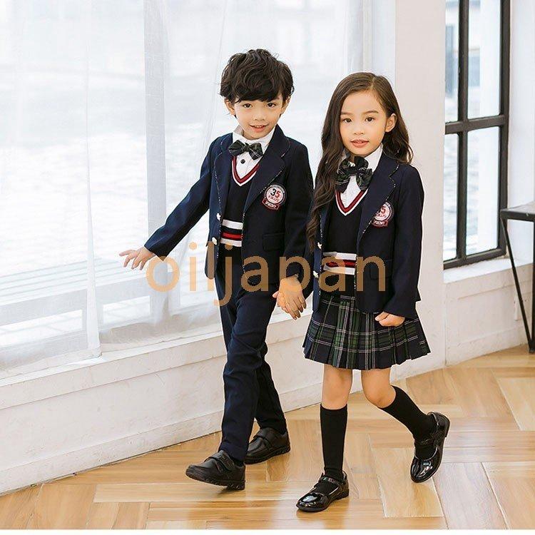 全国総量無料で キッズ スーツ 入学式 5点セット スーツ 女の子 男の子 子供服 女の子 2021 小学生 卒業式 フォーマル 着物、セレモニードレス キッズ フォーマルスーツ 3点セット おまけ付き 120 女の子 訳あり