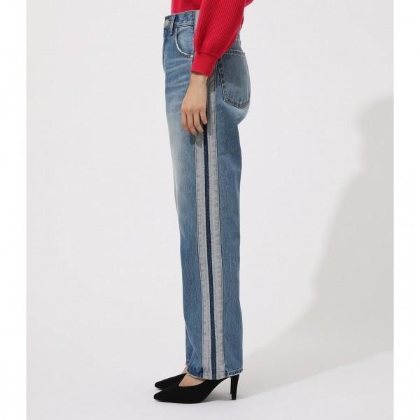 Side Line Denim Straight サイドラインデニムストレート レディース ボトムス デニムパンツ ロング Markdown 250cah11 309g Azul By Moussy 通販 Yahoo ショッピング