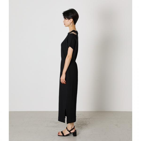 Triangle Rib Onepiece トライアングルリブワンピース レディース ワンピース ワンピース 半袖 Markdown 250dah 9g Azul By Moussy 通販 Yahoo ショッピング