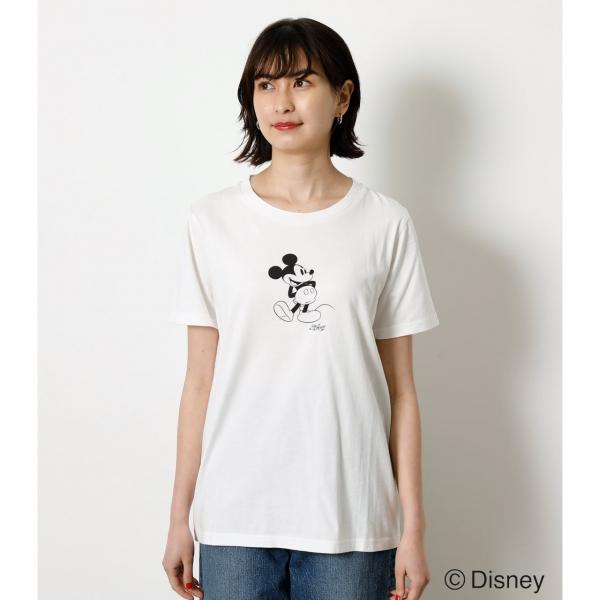 Standard Mickey Tee スタンダードミッキーtシャツ レディース トップス カットソー 半袖 Markdown 250dsg90 323e Azul By Moussy 通販 Yahoo ショッピング
