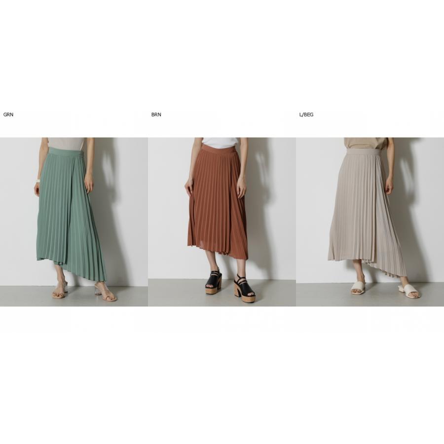 IRREGULAR HEM PLEATS SKIRT/イレギュラーヘムプリーツスカート/レディース/ボトムス スカート  ロング【SALE】｜azulbymoussy｜02