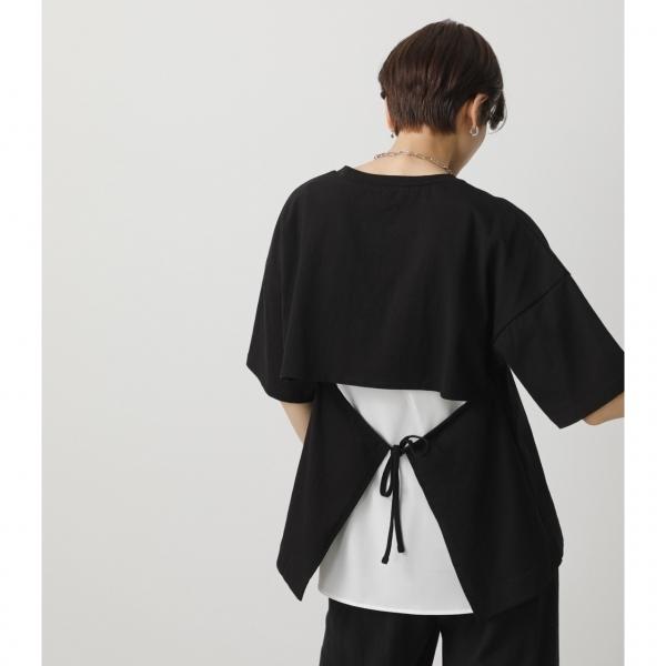 BACK LAYERED TOPS/バックレイヤードトップス【MOOK54掲載 90270】/レディース/トップス カットソー  半袖【SALE】｜azulbymoussy｜03