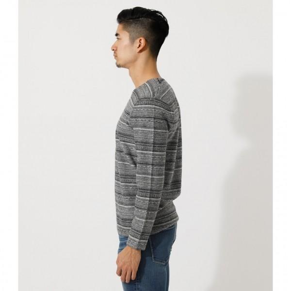 Single Jacquard V N Knit シングルジャガードvネックニット メンズ トップス ニット 長袖 Markdown 251dsm70 0b Azul By Moussy 通販 Yahoo ショッピング