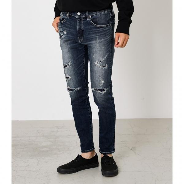 Vintage Repair Skinny ビンテージリペアスキニー メンズ ボトムス デニムパンツ ロング 人気定番の