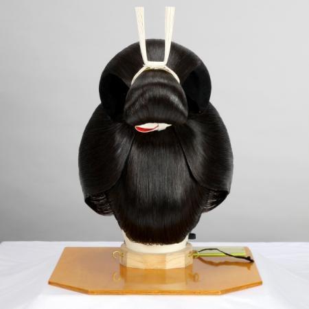花嫁かつら・日本髪かつら(文金高島田)明るい栗色;新古品 花嫁かつら・日本髪かつら(文金高島田)明るい栗色;新古品