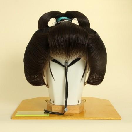 日本髪かつら 銀杏返し (中古品) 【受注生産品】 演劇 芸者 日本髪かつら 銀杏返し (中古品) 【受注生産品】 演劇 芸者