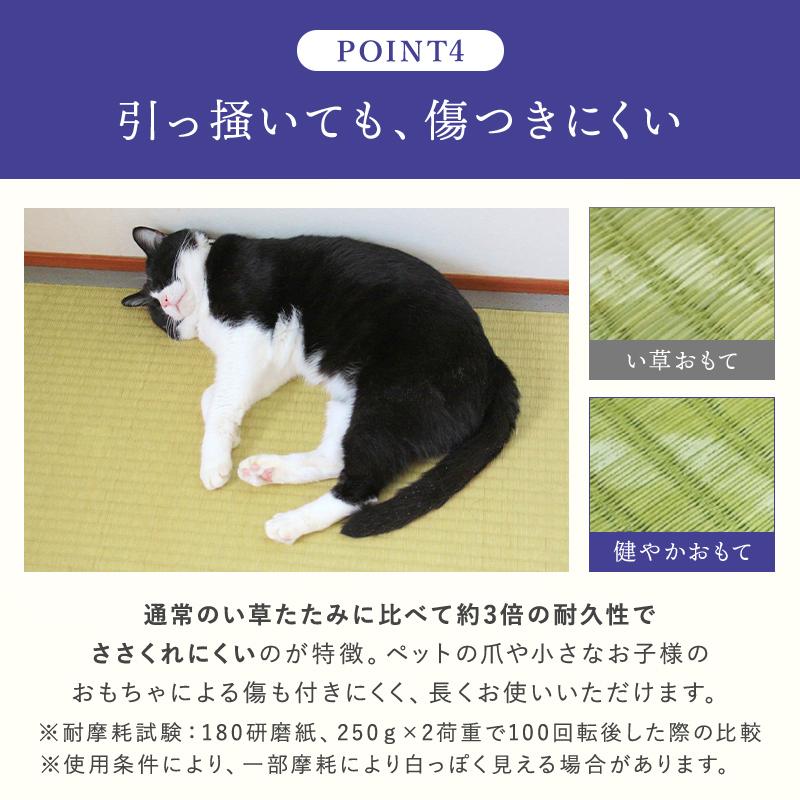 縁付き半畳 和紙畳 風雅 8枚セット 81cm×81cm 厚さ4cm 置き畳 半畳 銀白 高級畳 高級 撥水加工 ペット 傷つきにくい_10