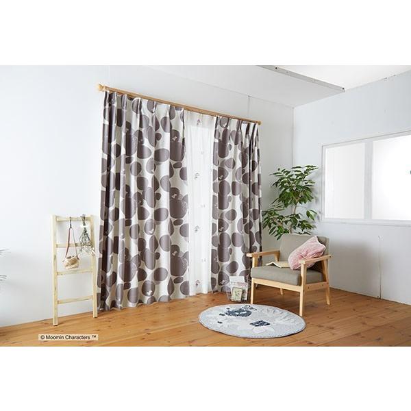 スミノエ ムーミン カーテン 100×178 ロックパターン 2枚セット 既成