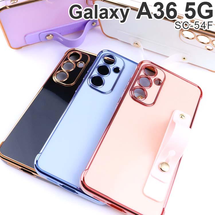 Galaxy A36 5G ケース バンド 付き ソフト ギャラクシーa36 SC-54F