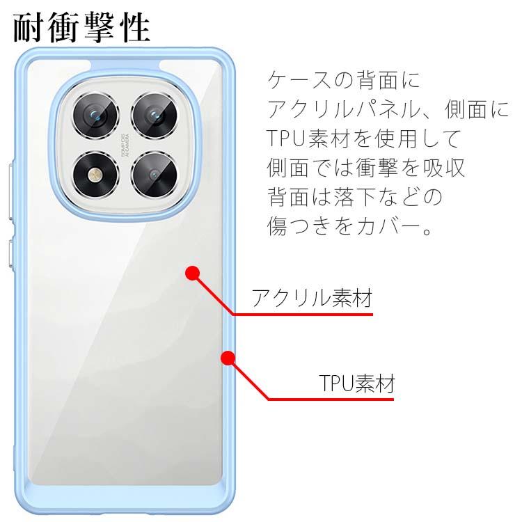 Redmi Note 14 Pro 5G ケース 耐衝撃 ハイブリット ケース レッド ミー ノート  ポイント消化 | ブランド登録なし | 04