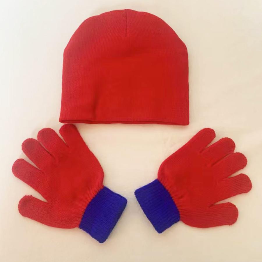 帽子 キッズ 二ット帽子 子供 防寒 秋 冬 軍手 手袋 仮装 ハロウィン