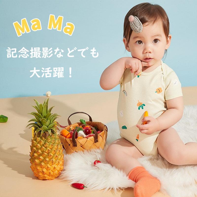 ロンパース ベビーロンパース 半袖 純綿 肌着 ベビー服 60 70 80 春 夏