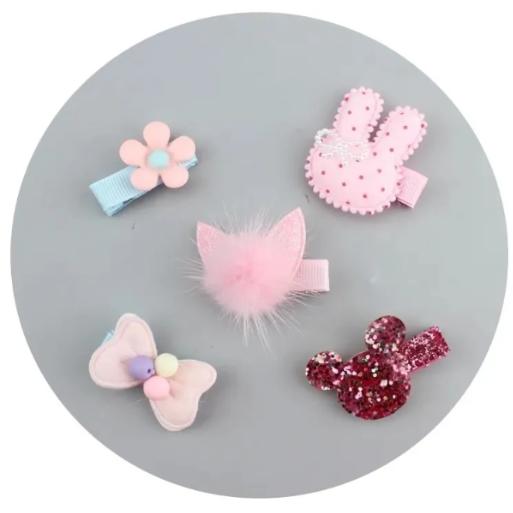 ヘアークリップ ベビー ヘアーアクセサリー 1000円 プチギフト お誕生