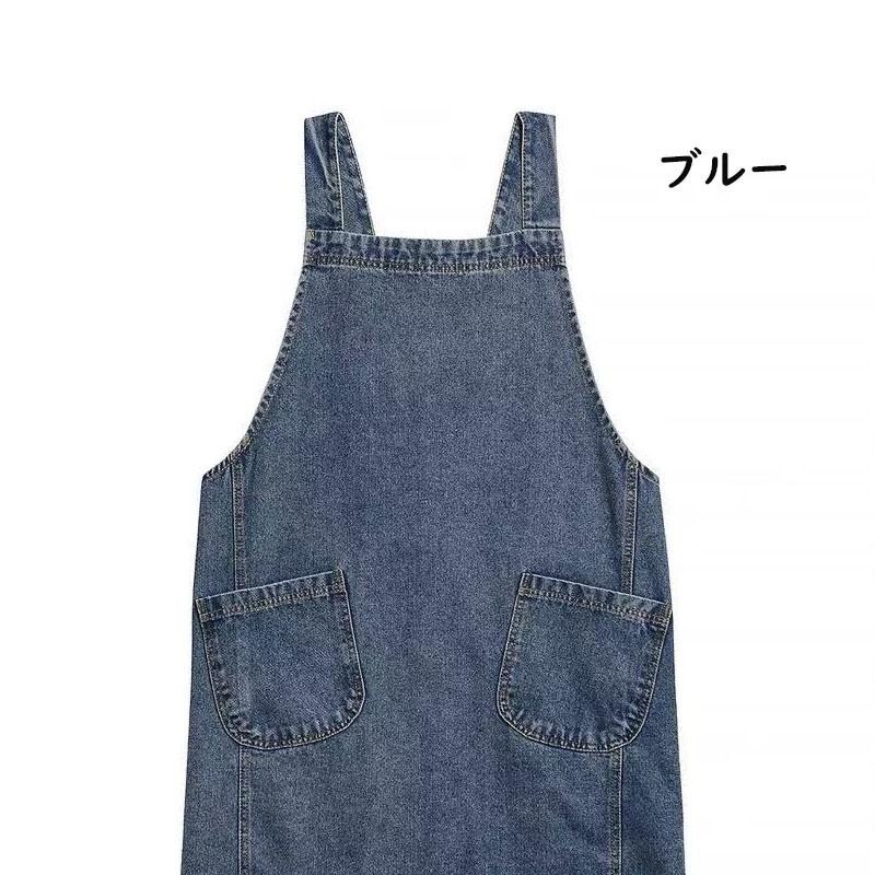 デニムエプロン レディース メンズ かぶるだけ エプロン デニム 大きい