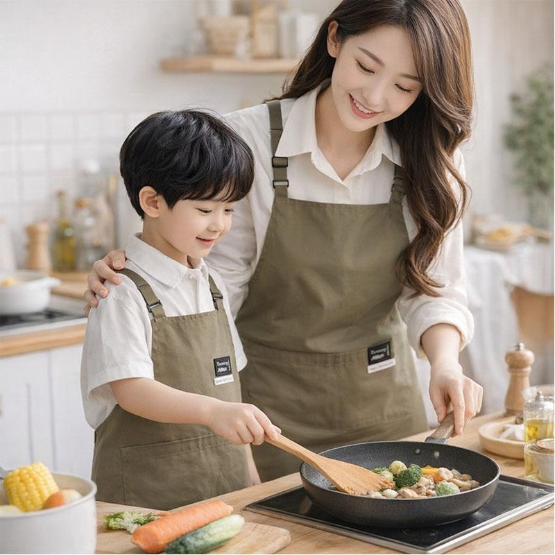 エプロン キッズ レディース メンズ 親子 母娘 子供エプロン キッチン