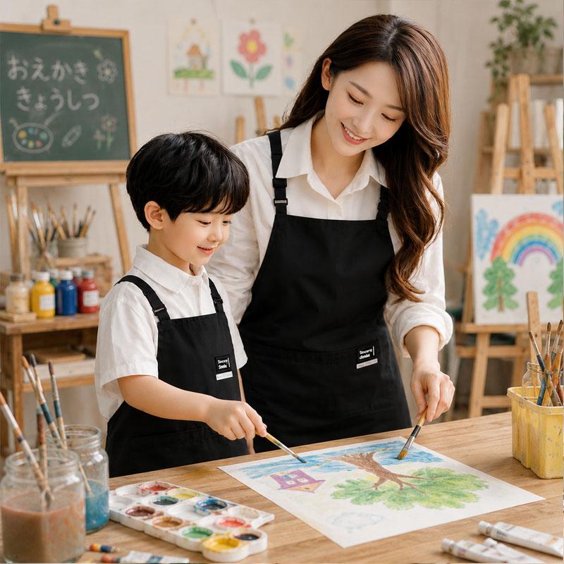 エプロン キッズ レディース メンズ 親子 母娘 子供エプロン キッチン