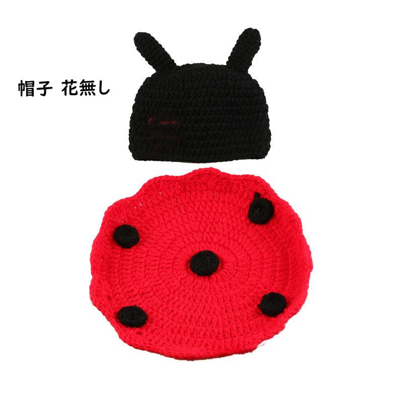 寝相アート 衣装セット ベビーニューボーンフォント 春 夏 虫 てんとう