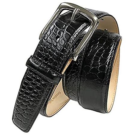売れ筋 Belts Com メンズ バレービューメンズデザイナーレザードレスベルト 36 アリゲーターブラック 並行輸入品 ベルト Www Oroagri Eu