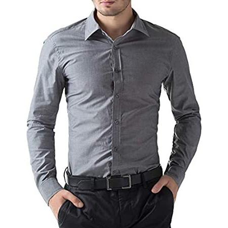 2021年激安 Paul Jones Mens Shirts SHIRT メンズ US サイズ: Small カラー: グレー【並行輸入品】 長袖ワイシャツ