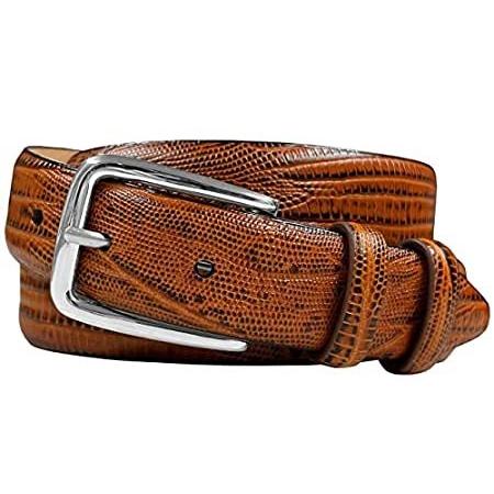 新しいブランド Belts Com リザードタン メンズ 男性のためのアルマンド本物のイタリアのカーフレザードレスベルト メンズ 38 財布 帽子 ファッション小物 リザードタン 並行輸入品 B016z1jbie Azure One ショップ 年中最低価格
