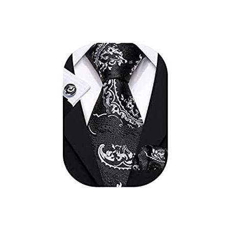 60％以上節約 独特の素材 Barry.Wang Man Tie Set Paisley Woven Necktie Silk Pocket Square Cufflin svatbenfotograf.com svatbenfotograf.com