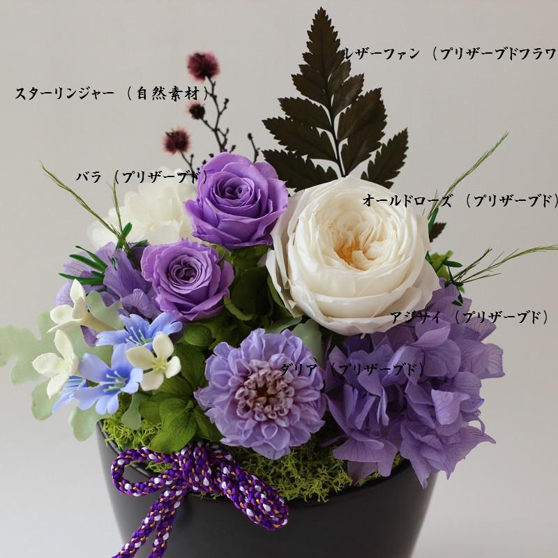 プリザーブドフラワー 和風 古希祝い 誕生日 花 ギフト ケース入り