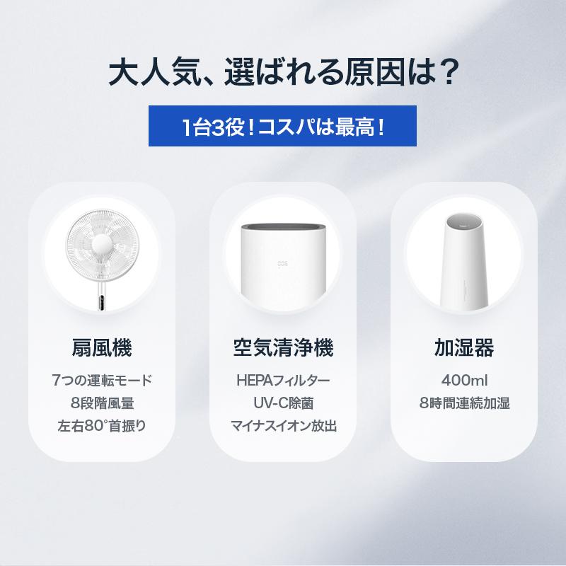 空気清浄機 加湿器 扇風機 リビング 静音 リモコン 羽なし 加湿 空気清浄機 加湿器 扇風機 リビング 静音 リモコン 羽なし 加湿