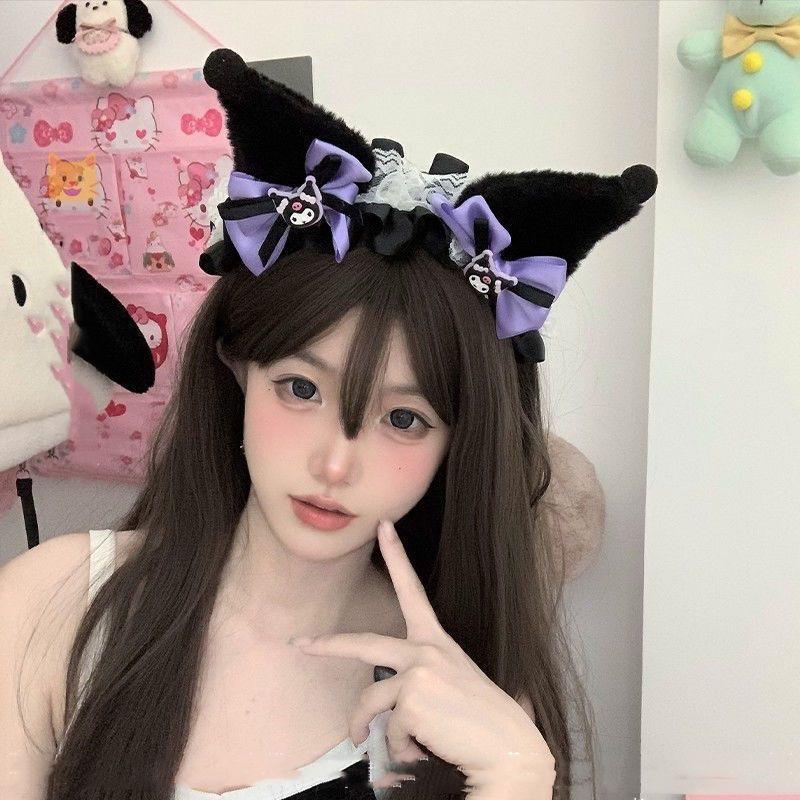 クロミ ぬいぐるみ カチューシャ かわいい 女の子 上品 滑り止め 痛く