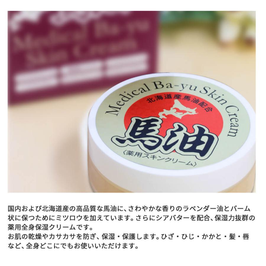 薬用 馬油 スキンクリーム 北海道産 馬油配合 20g 医薬部外品 リップ