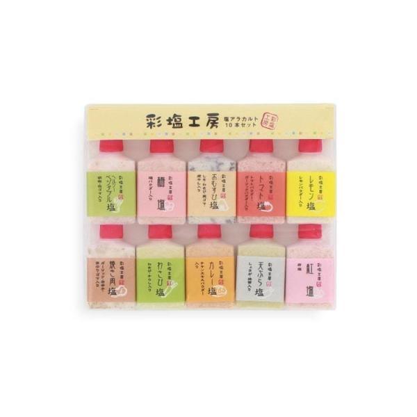 塩アラカルト クレイジーソルト 10本セット 焼肉 香草 岩塩 (ポスト