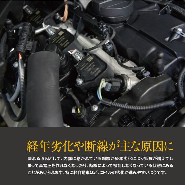 イグニッションコイル 4本 ホンダ 30520-PWA-S01/30520-PWA-003 フィットGD/モビリオ 社外品 No.3|azzurri|06