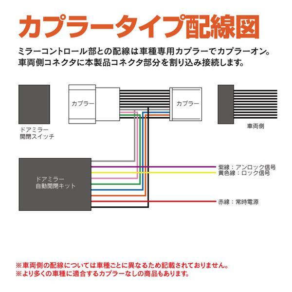 AZ製  ウィッシュ WISH 10 20 キーレス連動 ドアミラー自動格納/開閉 キット (ネコポス送料無料) アズーリ｜azzurri｜07