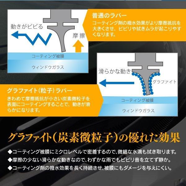 (予約) AZ製  ハイゼット トラック S200/210P エアロワイパー ワイパーブレード 2本 グラファイト加工 (TN170) アズーリ｜azzurri｜07