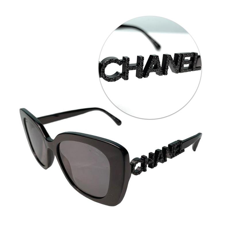 CHANEL シャネル サングラス 5422-B ブラック 偏光レンズ ロゴ CHANEL（シャネル） サングラス スクエア シェイプ アイウェア