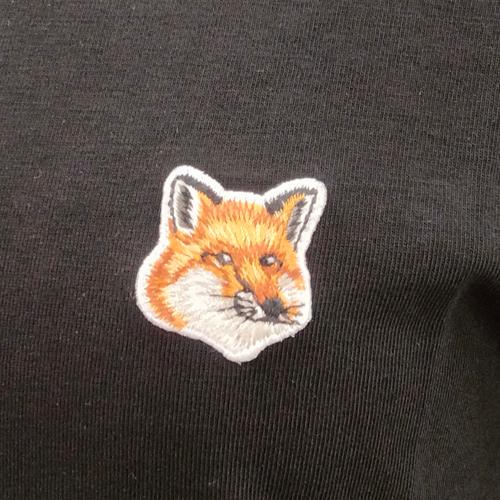 MAISON KITSUNE メゾンキツネ Tシャツ 半袖 人気 FOX HEAD PATCH 