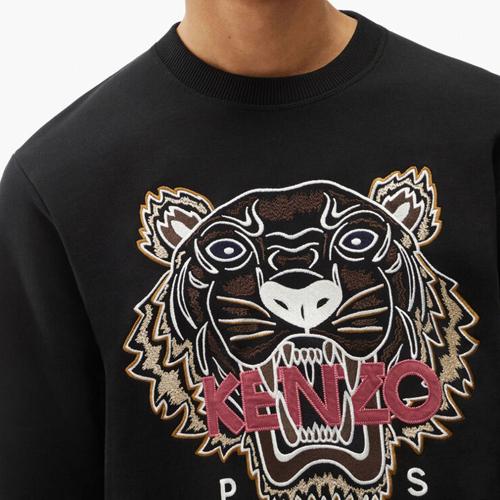 ケンゾー スウェット Tiger sweatshirt メンズ ブラック FB65SW1234XA ケンゾー スウェット Tiger sweatshirt メンズ ブラック FB65SW1234XA