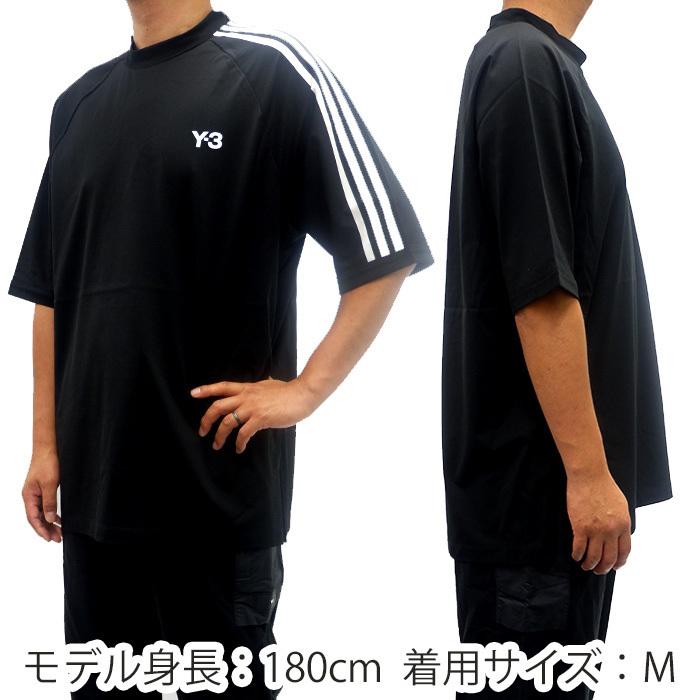 Y-3 【爆買】ワイスリー ロゴ 3ストライプス Tシャツ 半袖 メンズ